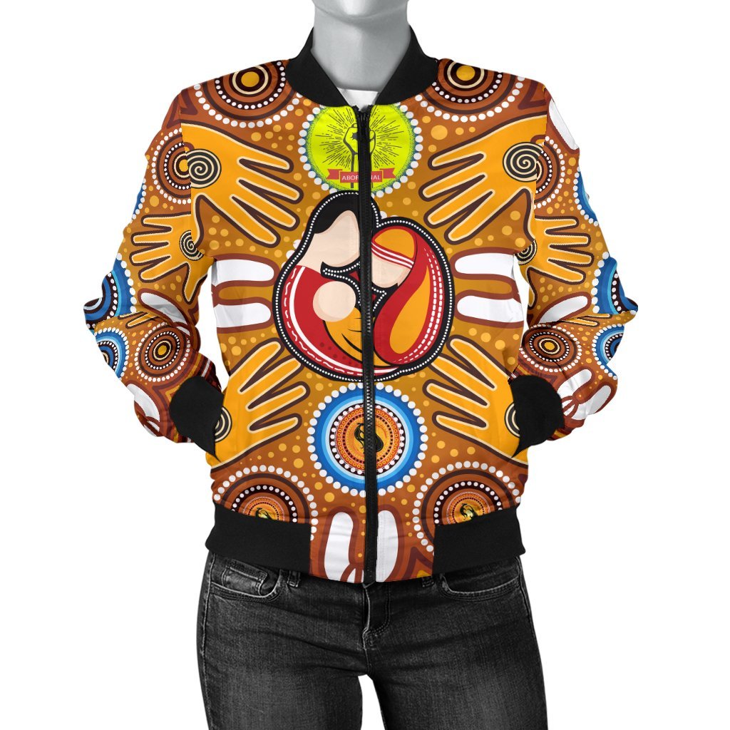 womens-bomber-jackets-aboriginal-family-with-dot-painting-art