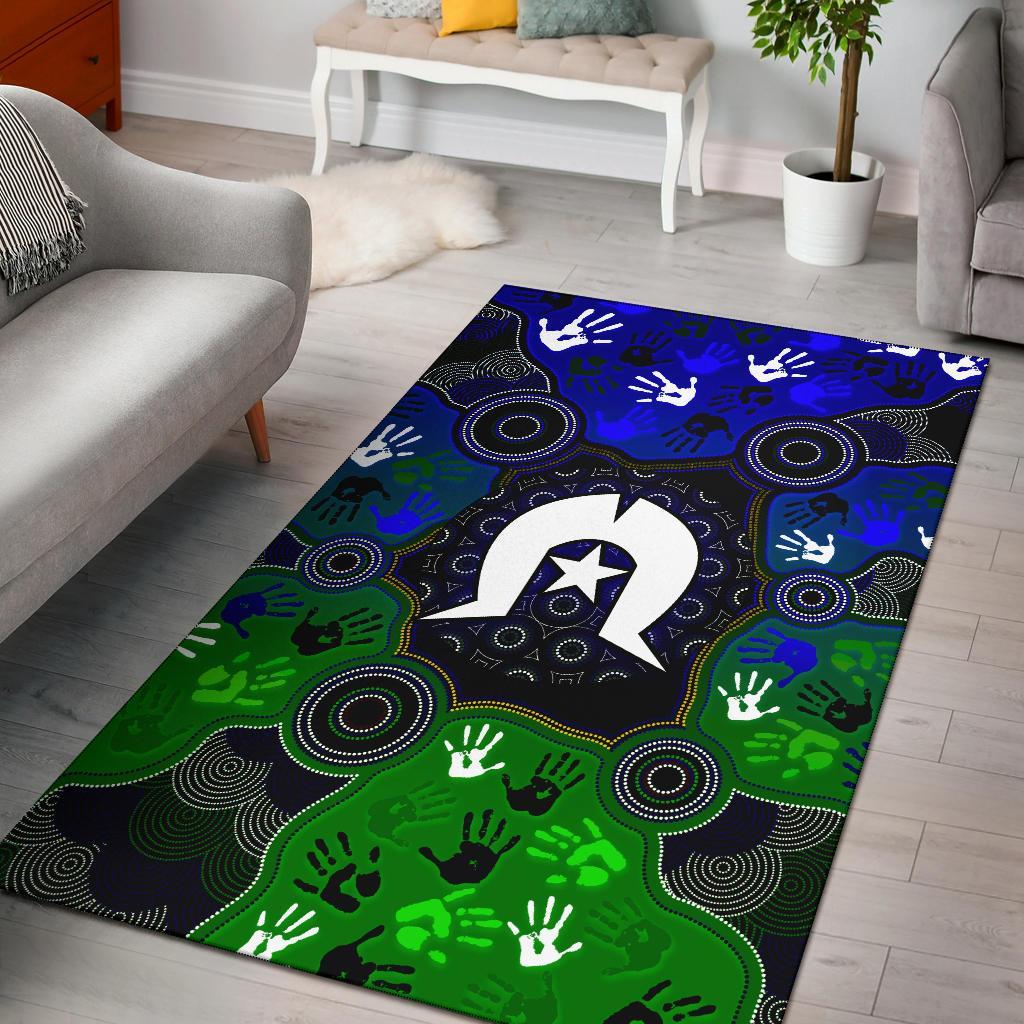 aboriginal-area-rug-torres-strait-symbol-with-indigenous-patterns