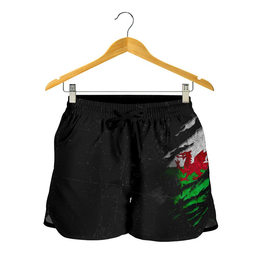 Wales in Me Women's Shorts - Special Grunge Style - Vibe Hoodie