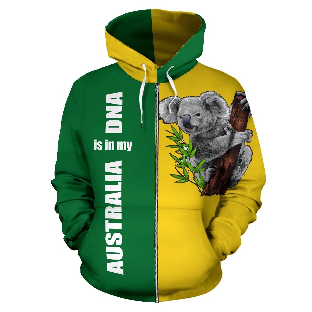 zip-up-hoodie-koala-hoodie-australia-map-is-in-my-dna-all-over-print-unisex