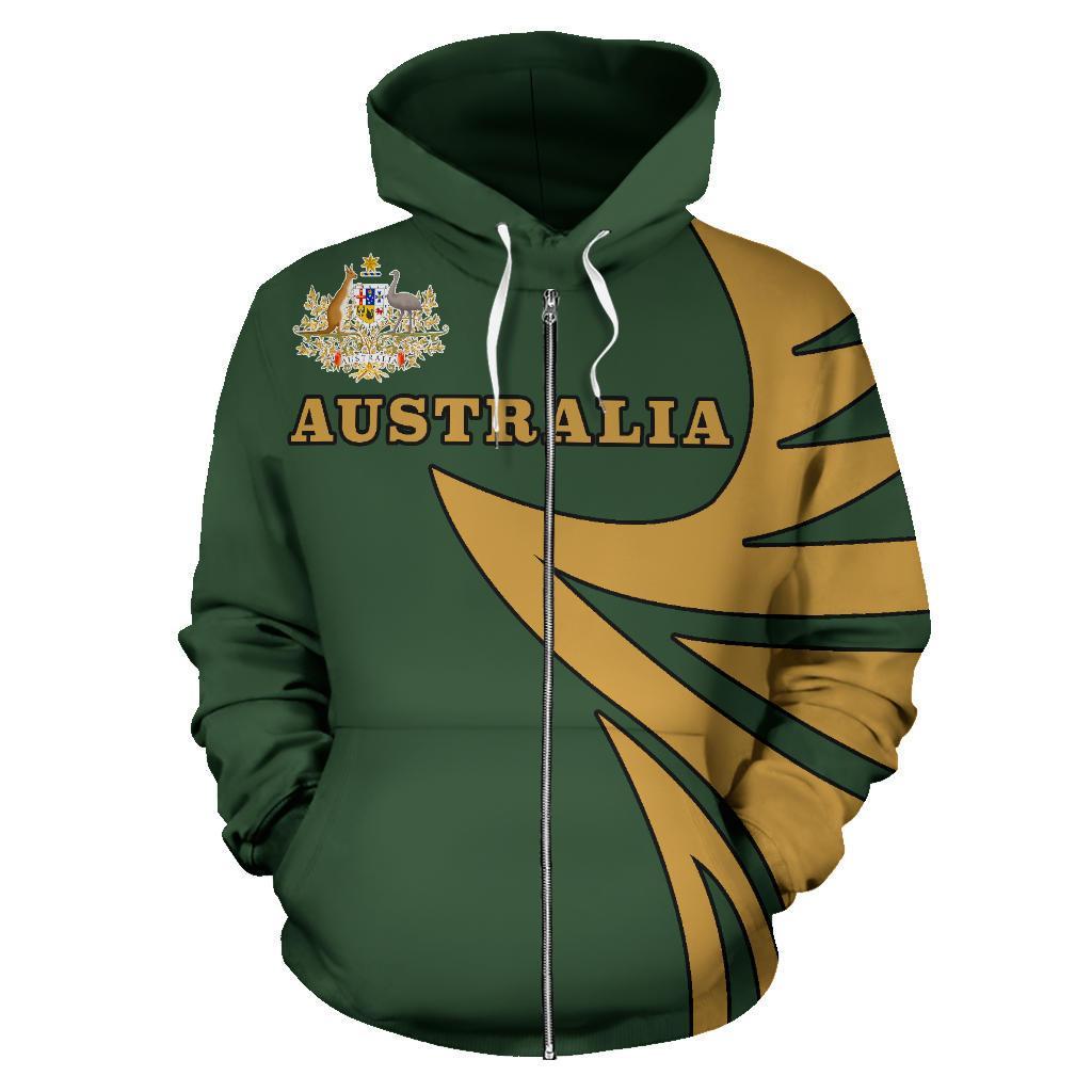 zip-up-hoodie-australia-coat-of-arms-hoodie-warrior-style-unisex