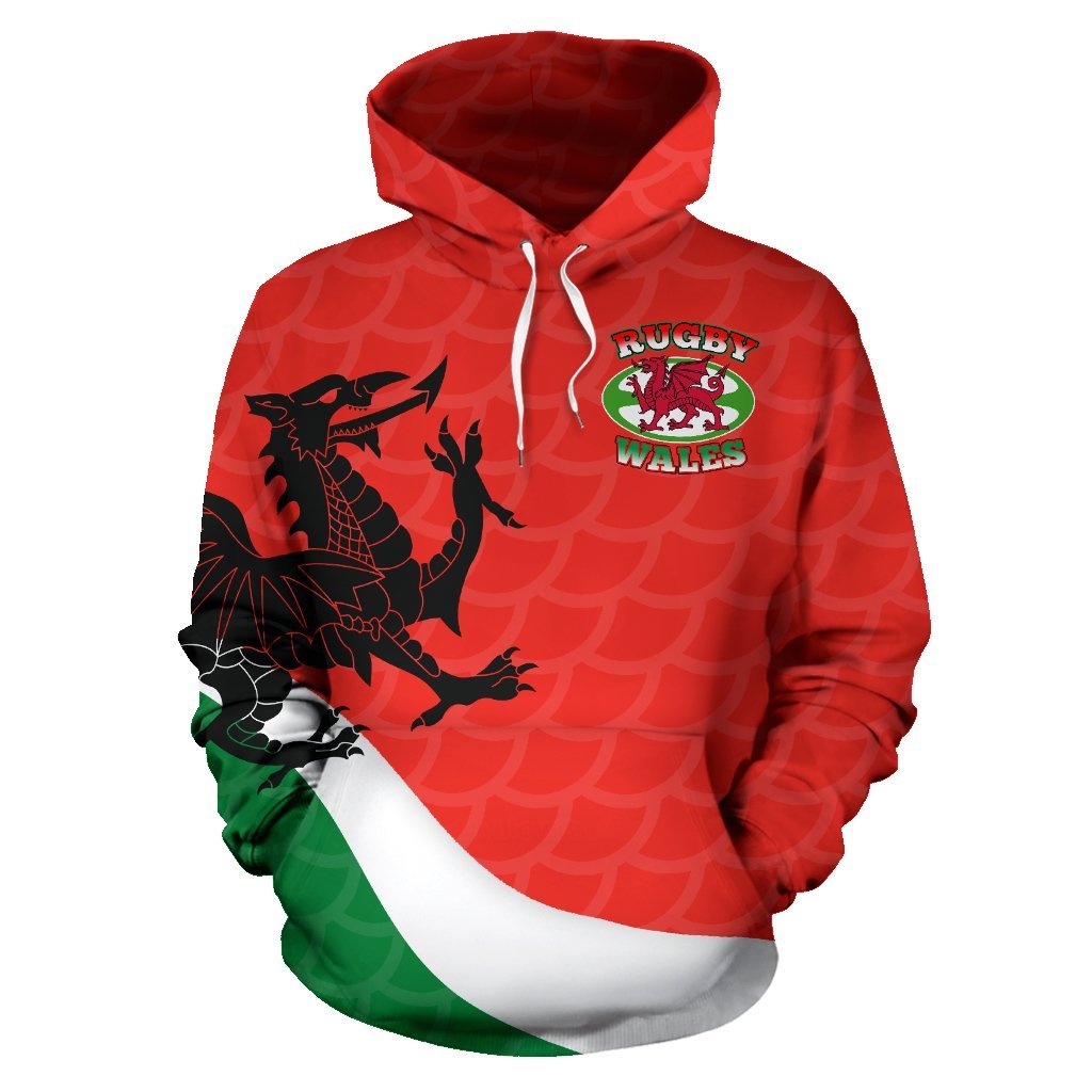 Wales Rugby Dragon Hoodie