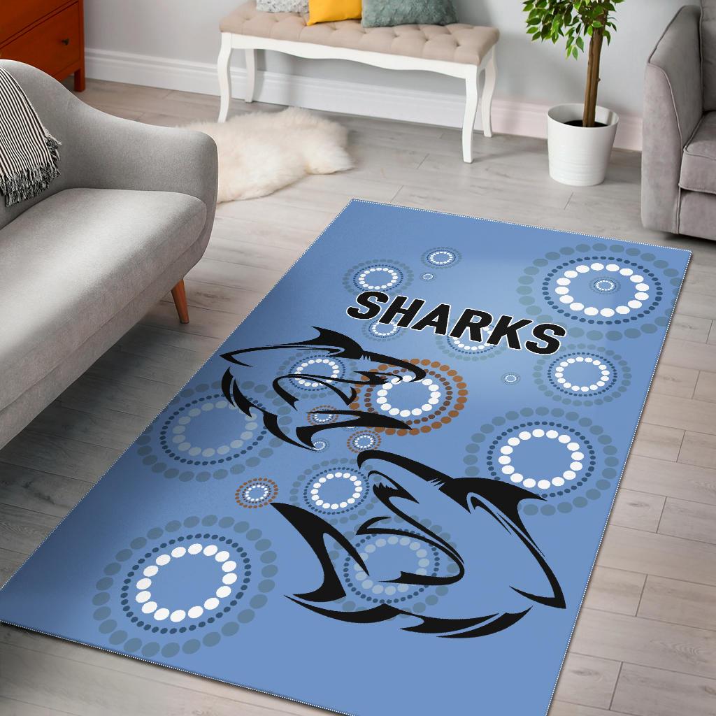 cronulla-area-rug-sharks-unique-indigenous