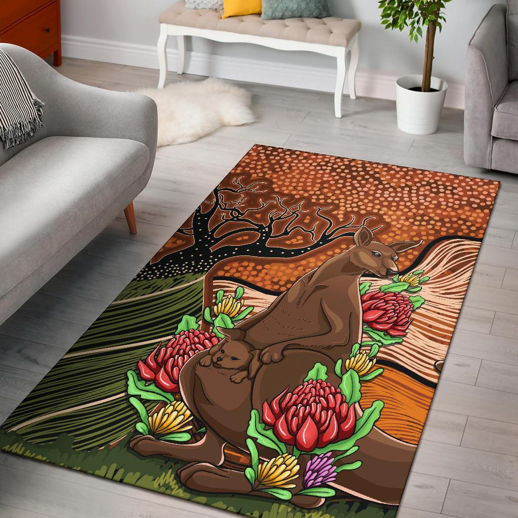 aboriginal-area-rug-kangaroo-with-indigenous-tree