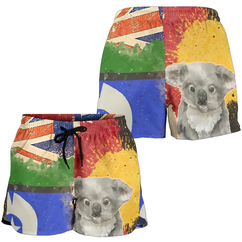 Women's Short - Flag Combination with Koala - Vibe Hoodie