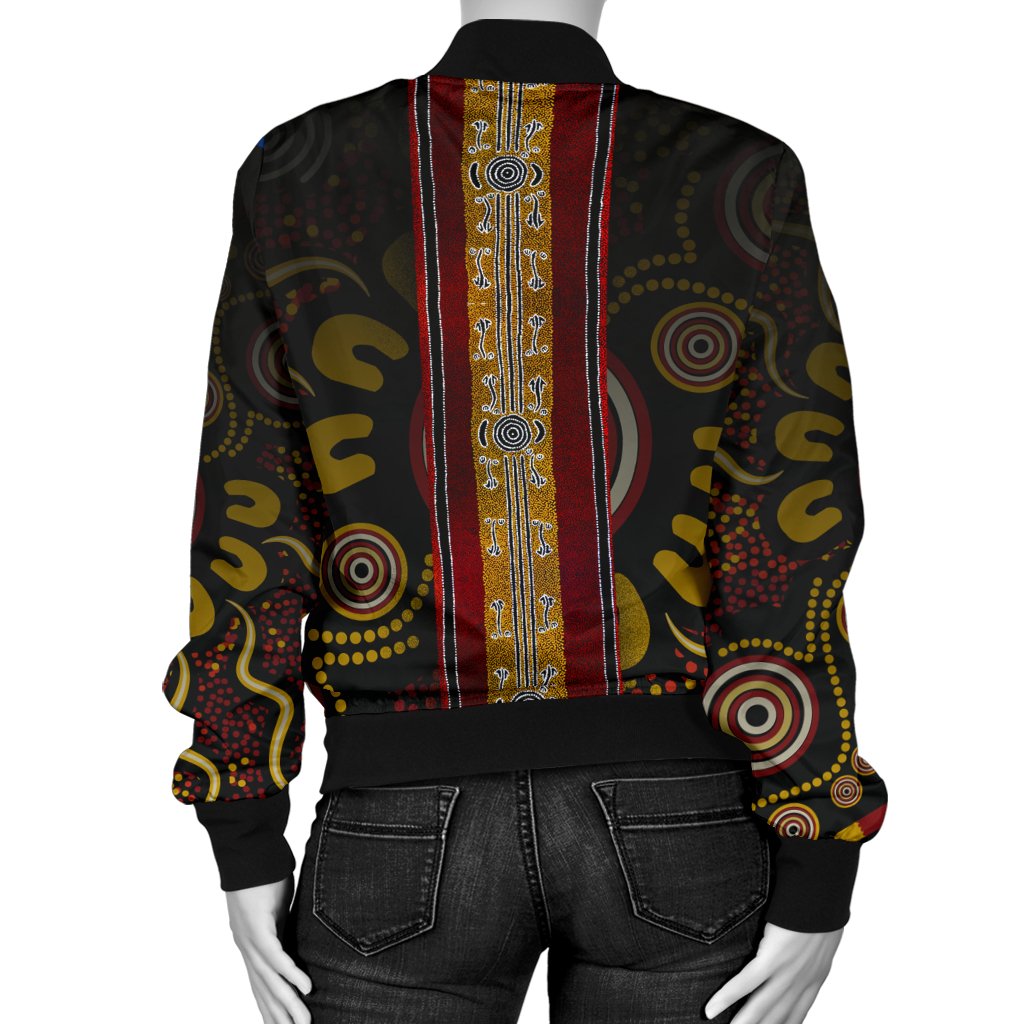 women-bomber-jacket-aboriginal-dot-panting-art-stripe-lines