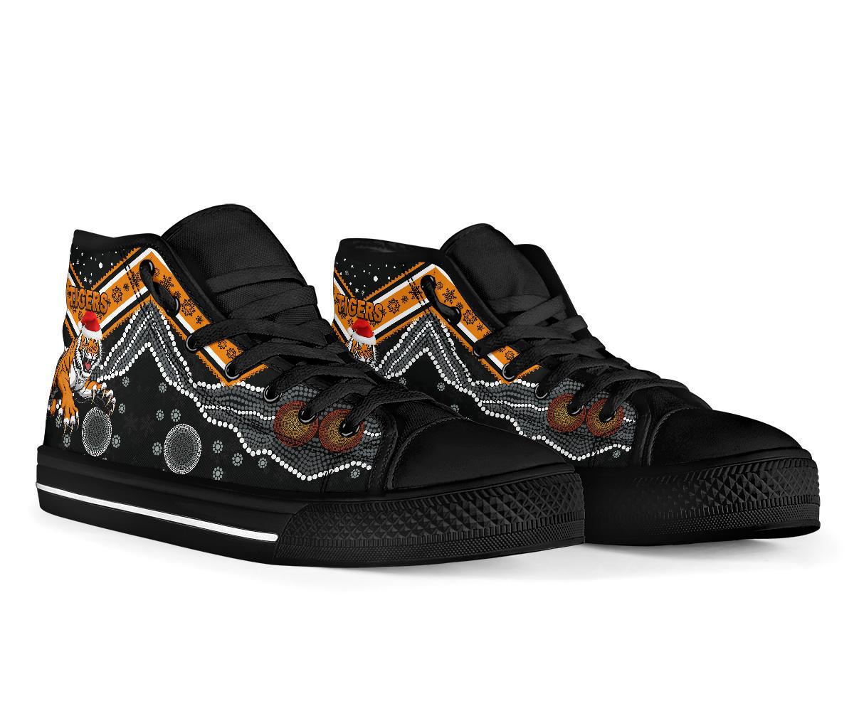 wests-christmas-hight-top-shoe-tigers-indigenous