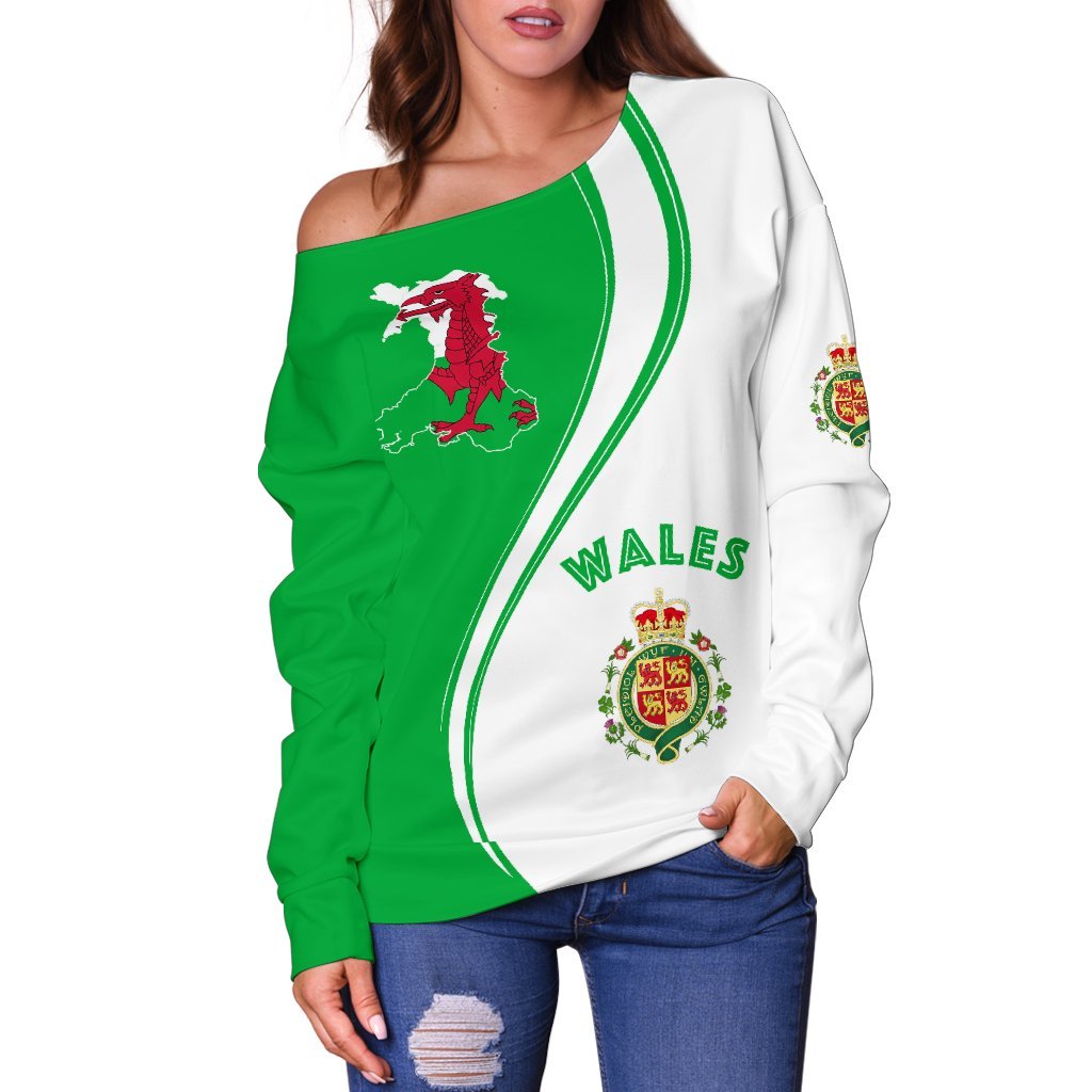 Wales Women's Off Shoulder Sweater - Generation - Vibe Hoodie