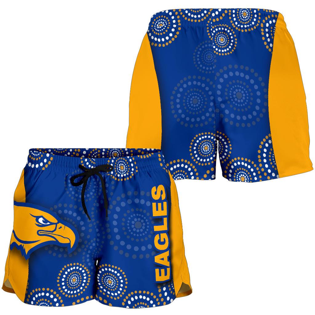 West Coast Eagles All Over Print Women's Shorts Special Aboriginal Style - Vibe Hoodie