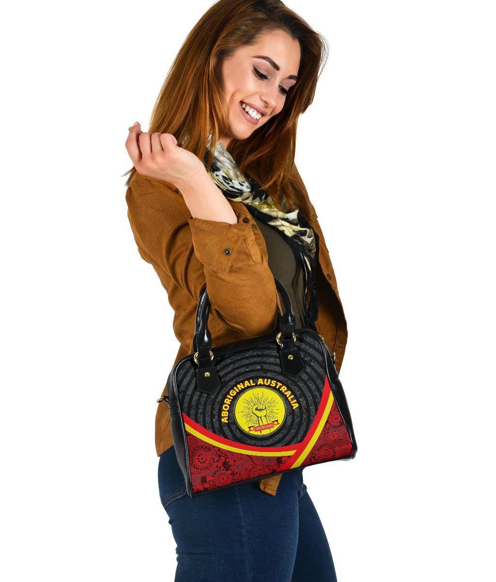 Shoulder Handbags - Aboriginal Flag And Animals Pattern - Vibe Hoodie