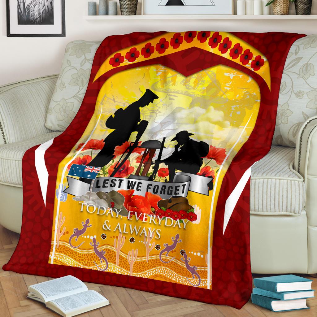 anzac-premium-blanket-lest-we-forget-aboriginal-version