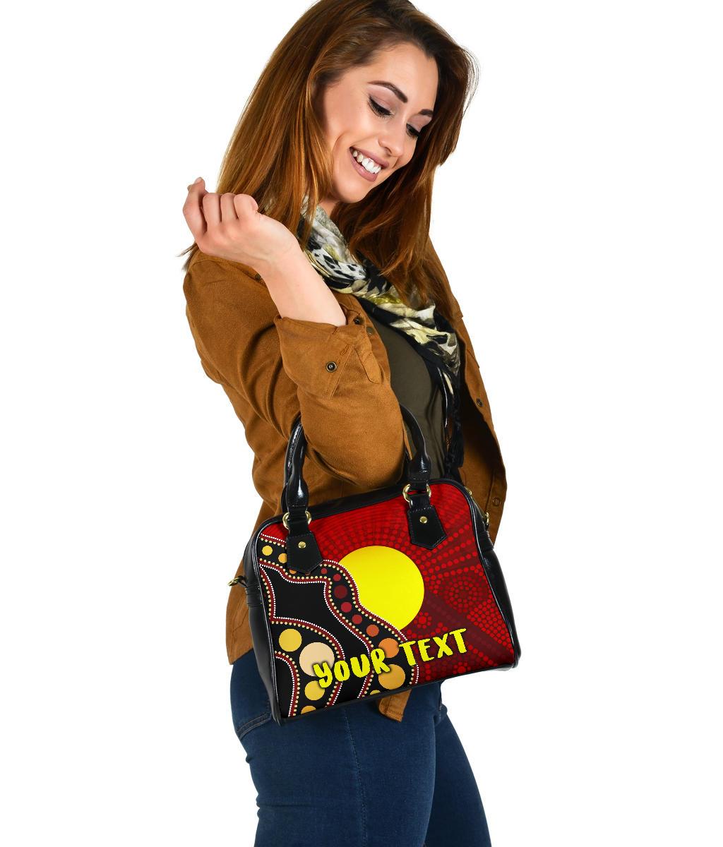 [Custom] Shoulder Handbag Australia Aboriginal Lives Matter Flag - Vibe Hoodie