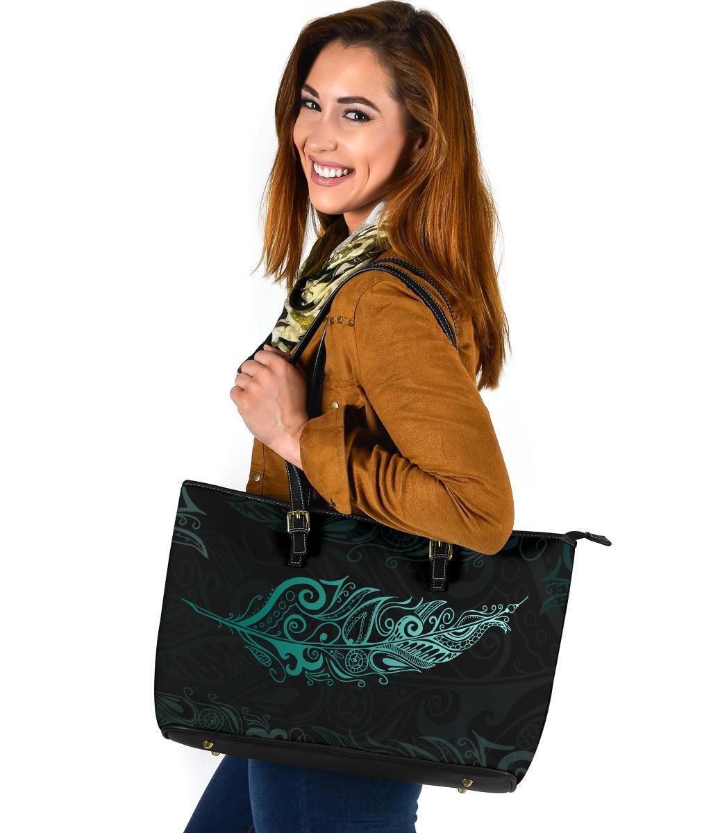 light-silver-fern-leather-tote-bag-large-turquoise