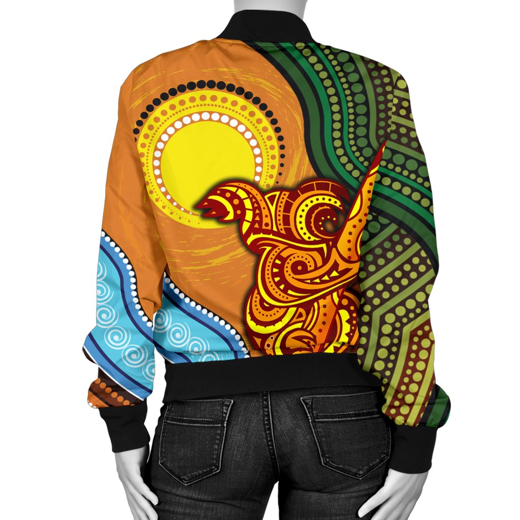 womens-bomber-jacket-australian-aboriginal-dot-painting-koala