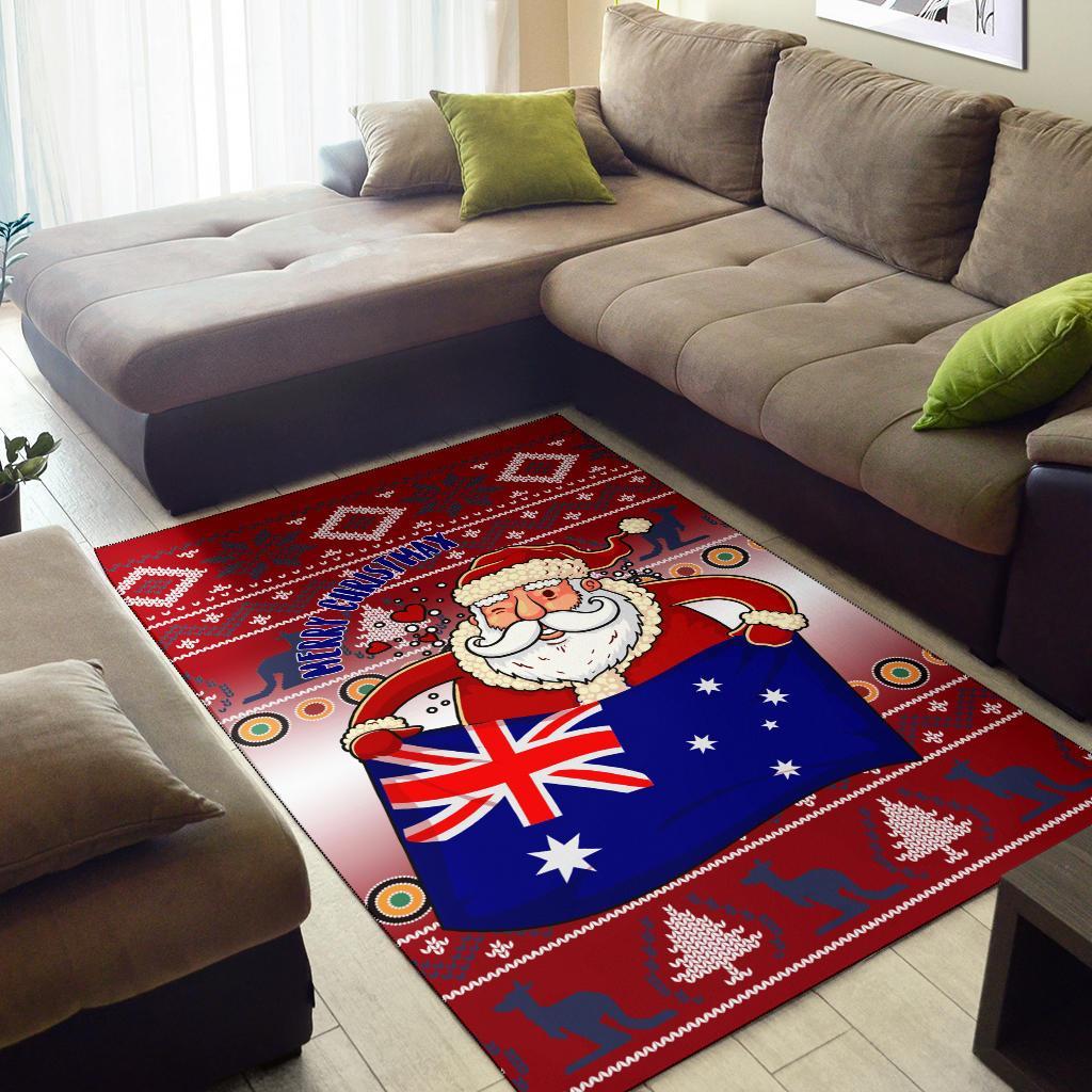 christmas-area-rug-australia-santa-claus-hold-the-flag-red