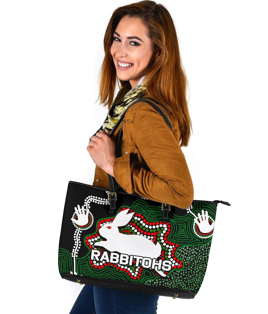 rabbitohs-large-leather-tote-bag-aboriginal-2