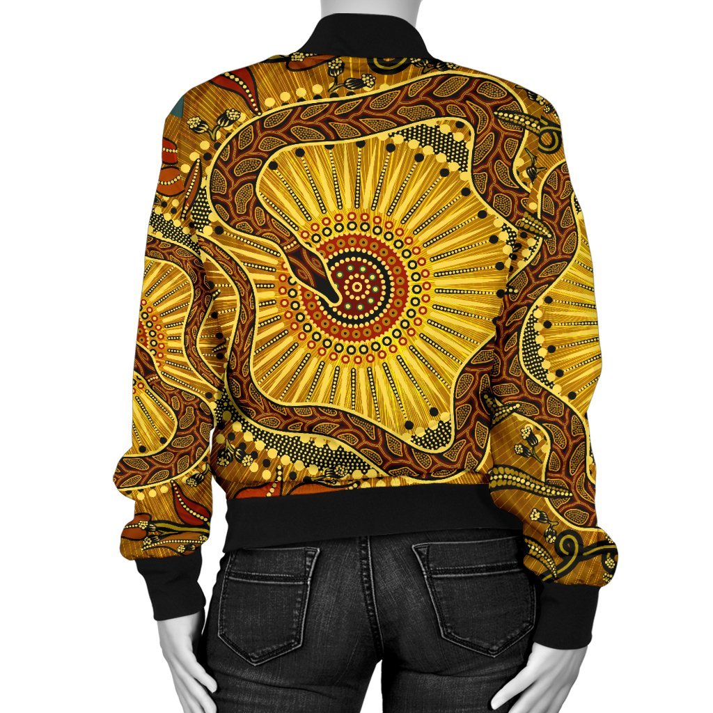 womens-bomber-jacket-australian-aboriginal-snake-rainbow-serpent