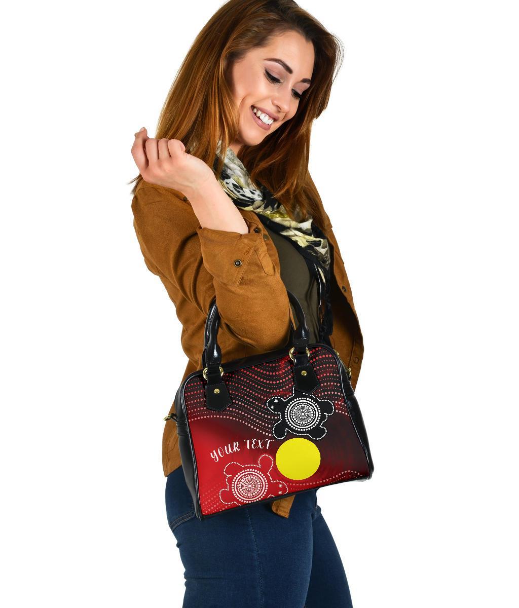 [Custom] Aboriginal Shoulder Handbag - Indigenous Circle Dot Painting Style - - Vibe Hoodie