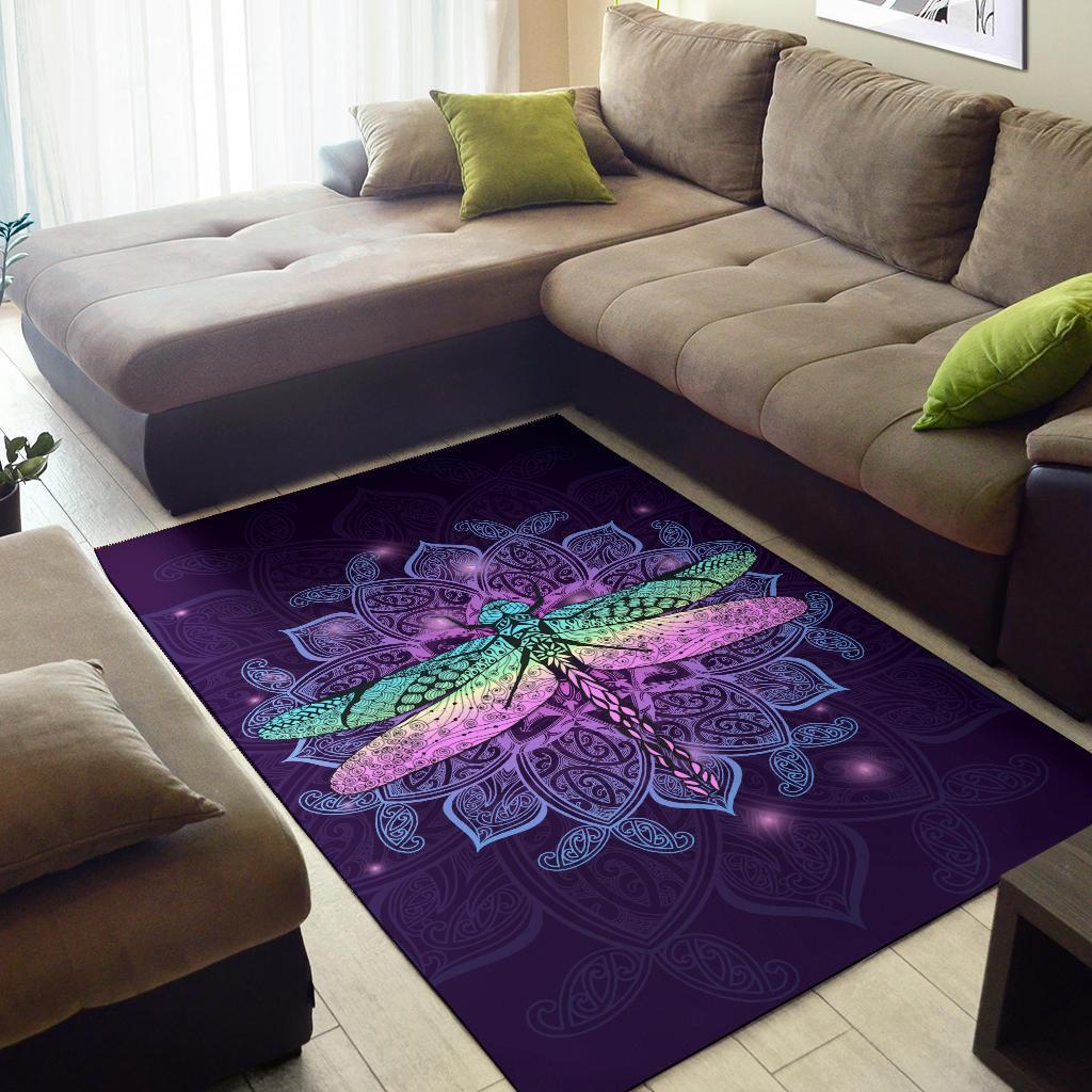 maori-mandala-dragonfly-area-rug