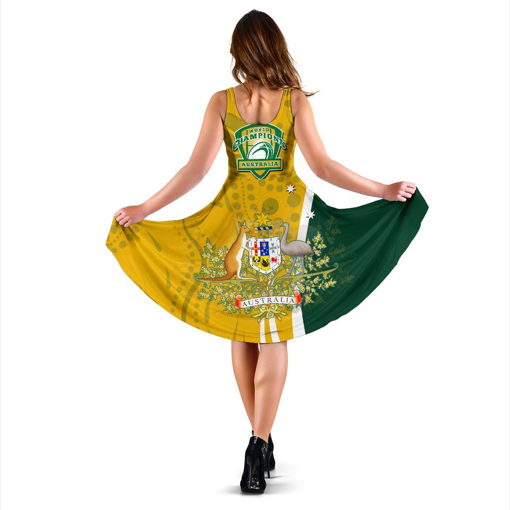 Women's Dress - Australia Coat Of Arm In Rugby Style - Vibe Hoodie