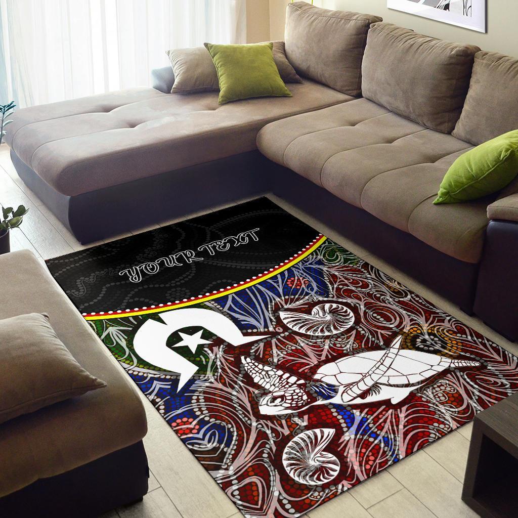 personalised-area-rug-aboriginal-dot-in-naidoc-week-style