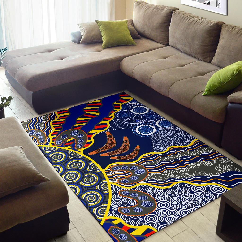 aboriginal-area-rug-australian-boomerang-dot-painting-art