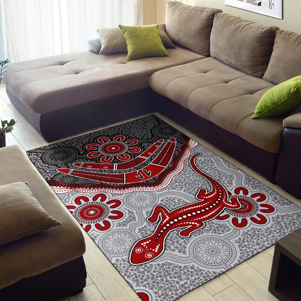 aboriginal-area-rug-indigenous-boomerang-and-lizard-art