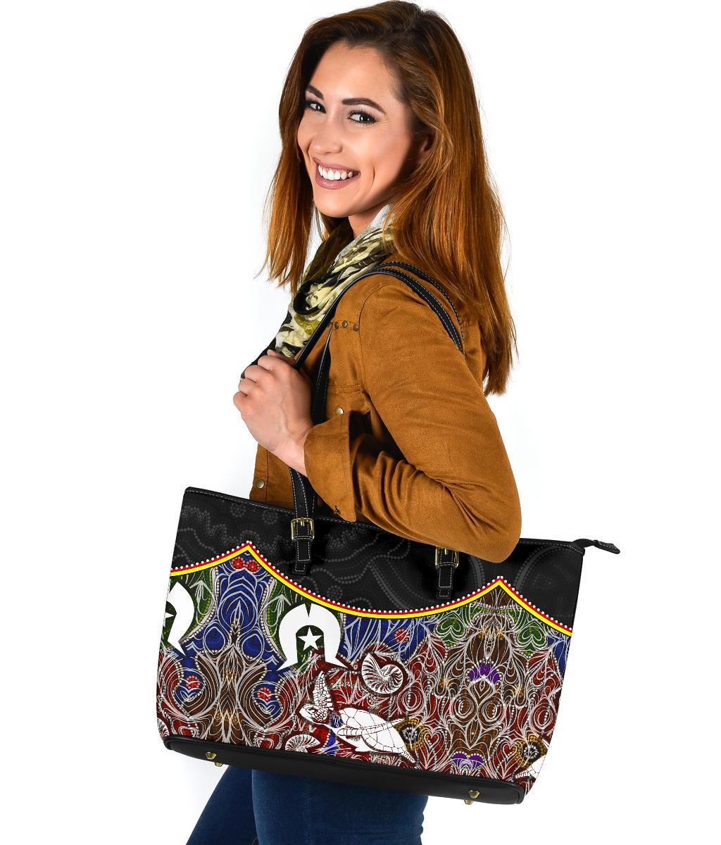 large-leather-tote-bag-aboriginal-dot-in-naidoc-week-style