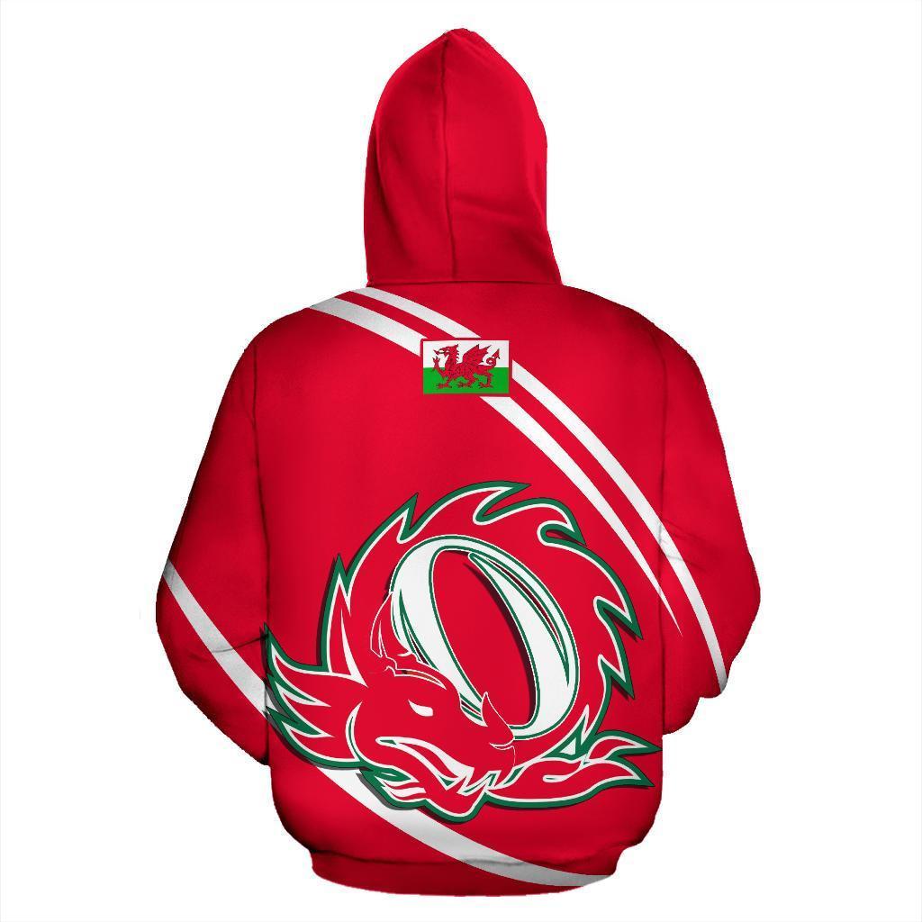 Wales Rugby Hoodie - Curve Version