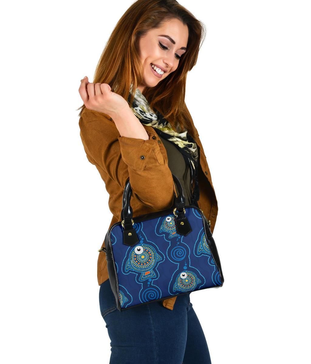 Shoulder Handbag - Indigenous Turtle Patterns - Vibe Hoodie