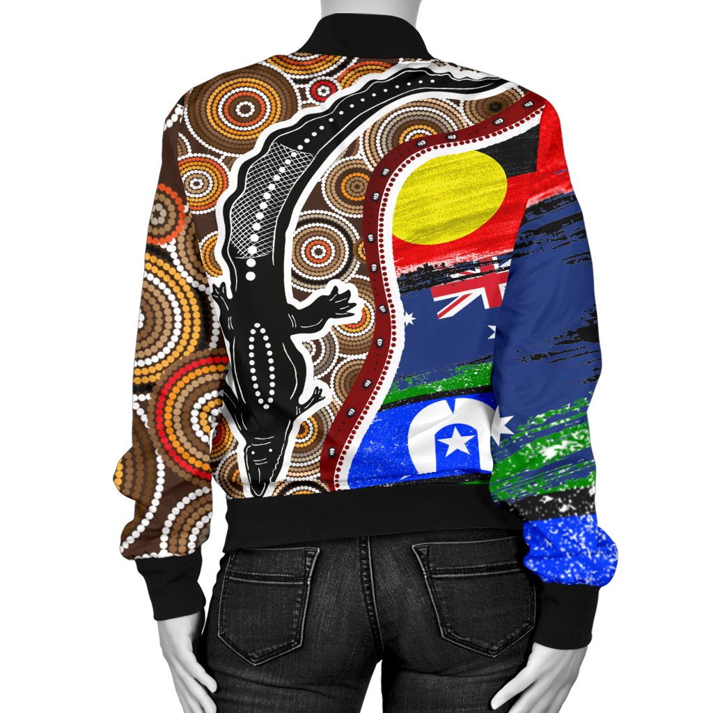 womens-bomber-jacket-australian-aboriginal-crocodile-with-naidoc-flags