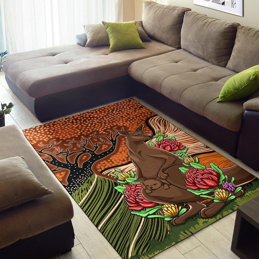 aboriginal-area-rug-kangaroo-with-indigenous-tree