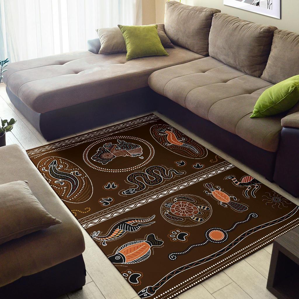 area-rug-aboriginal-dot-art-painting-with-animal