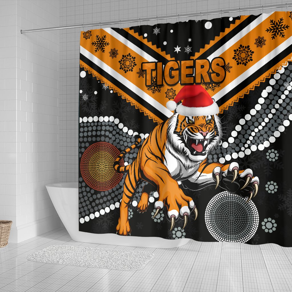 wests-christmas-shower-curtain-tigers-indigenous