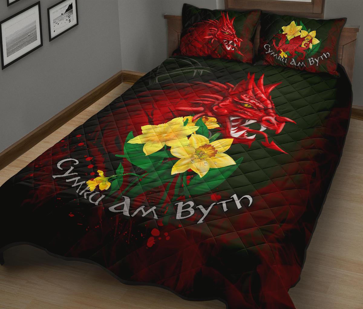 wales-quilt-bed-set-cymru-am-byth-welsh-dragon-daffodil