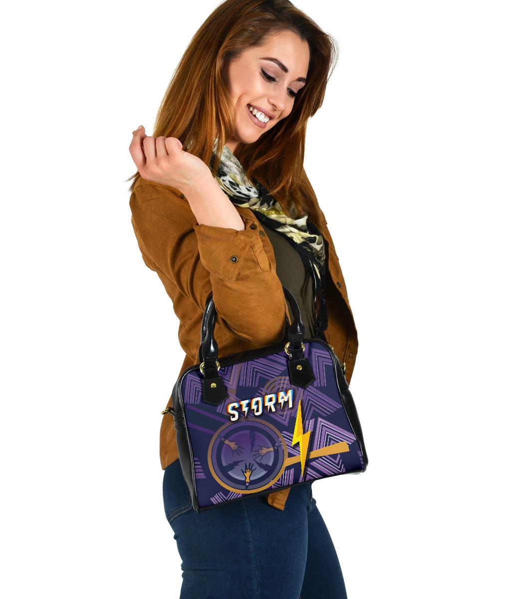 Storm Shoulder Handbag Simple Indigenous - Purple - Vibe Hoodie