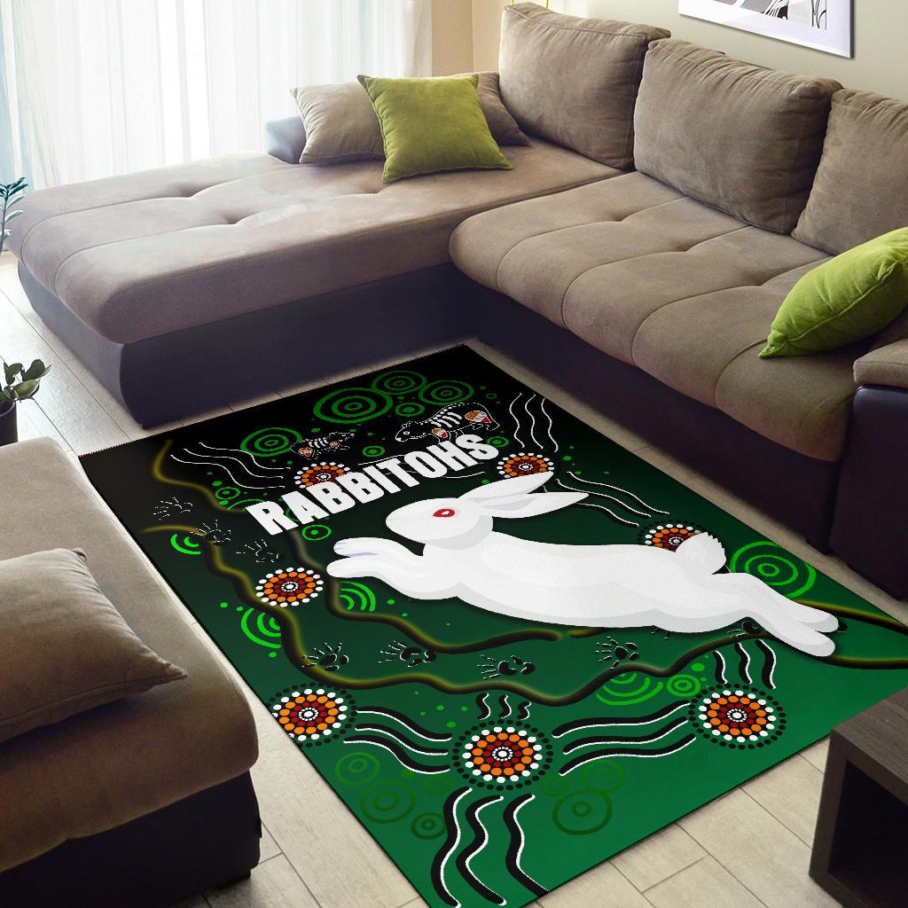 rabbitohs-area-rug-simple-indigenous