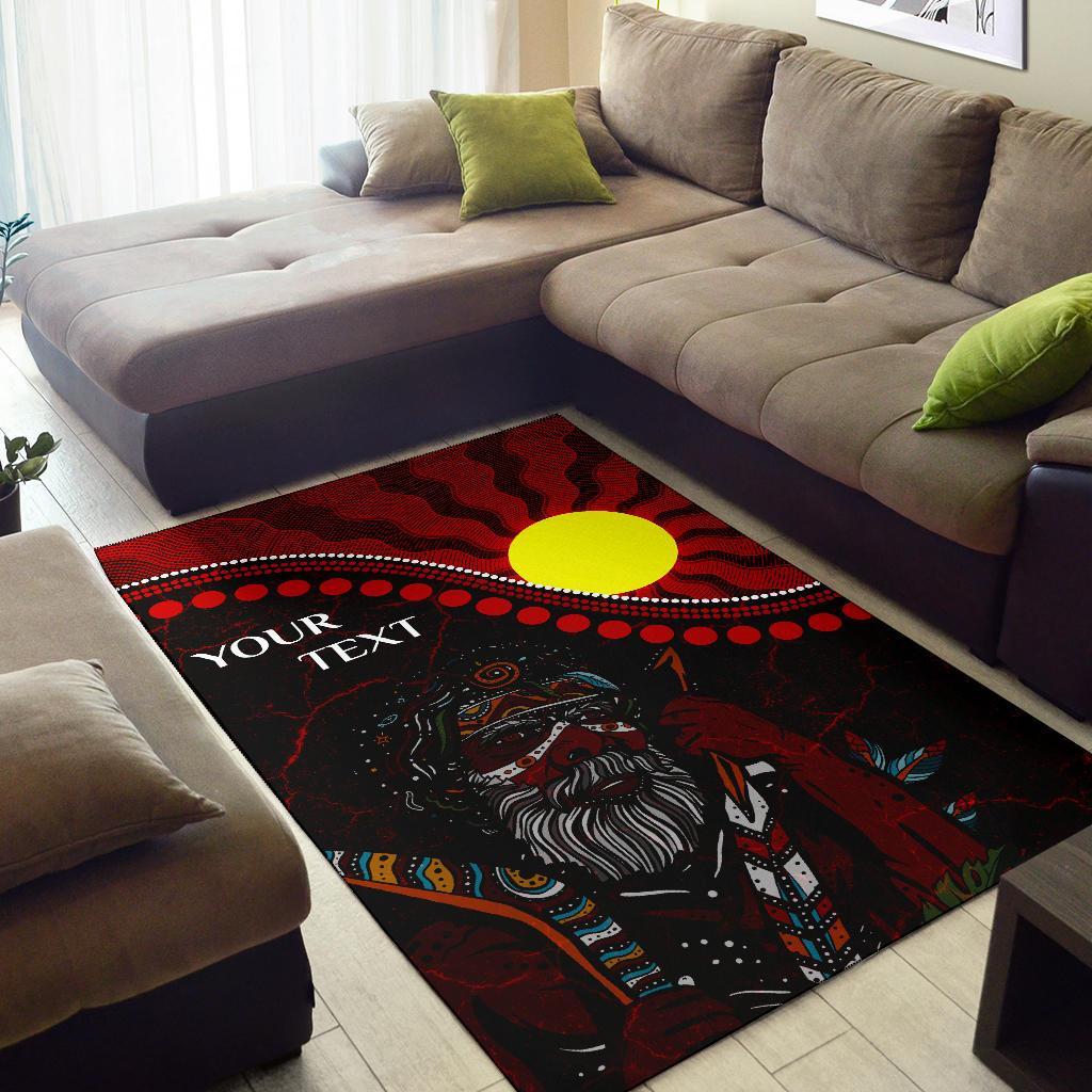 custom-aboriginal-area-rug-indigenous-people-and-sun