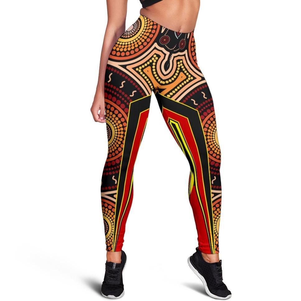 womens-leggings-aboriginal-with-dot-painting-art