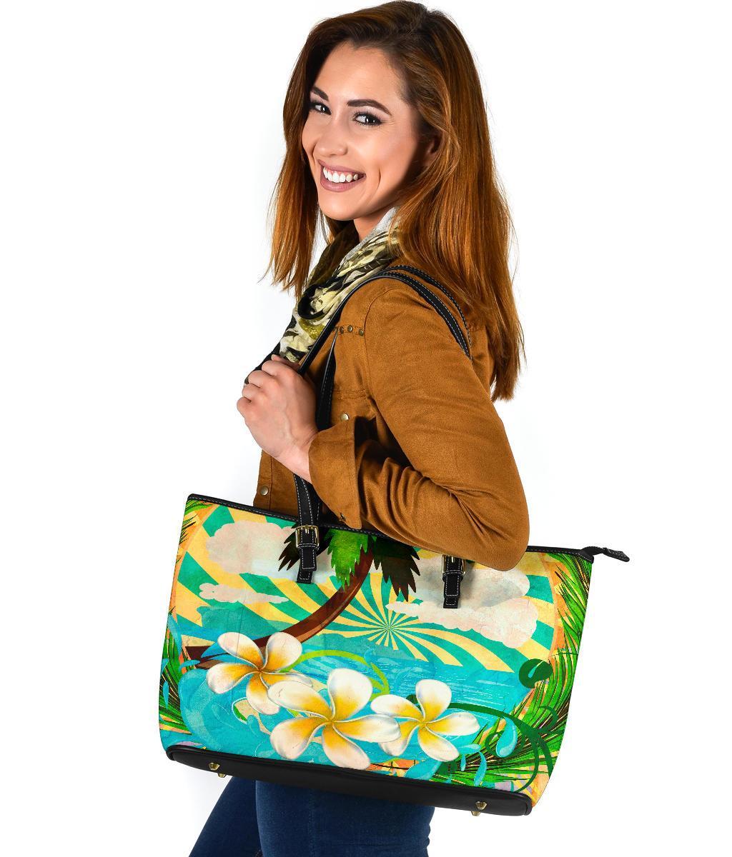 sunny-tropical-plumeria-large-leather-tote-bag