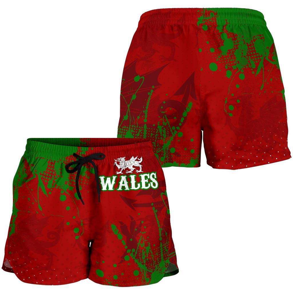 Wales Women's Shorts - The Great Cymru - Vibe Hoodie