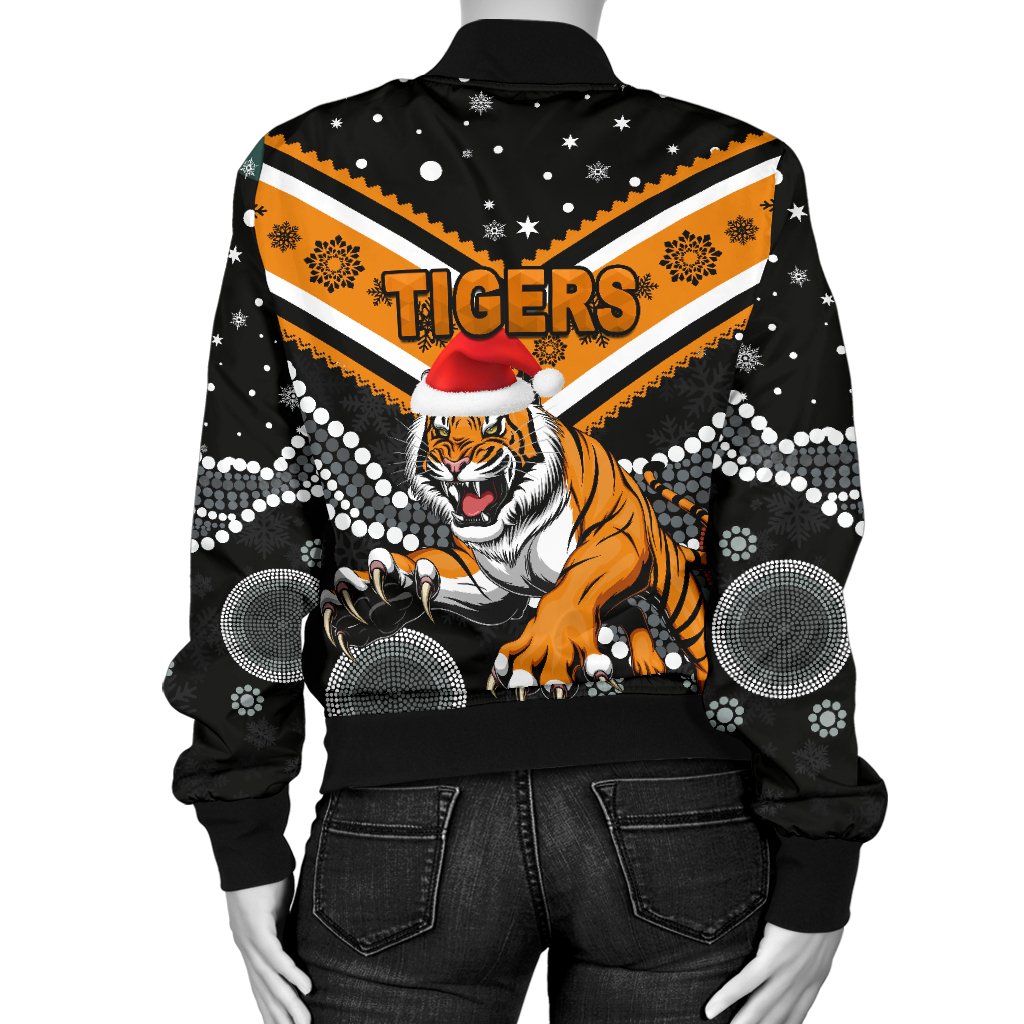 wests-christmas-womens-bomber-jacket-tigers-indigenous