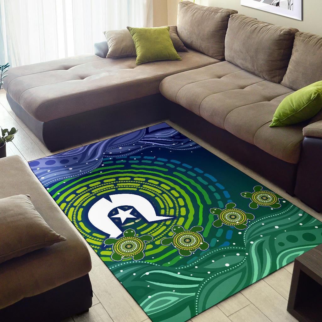 torres-strait-islanders-area-rug-aboriginal-turtle