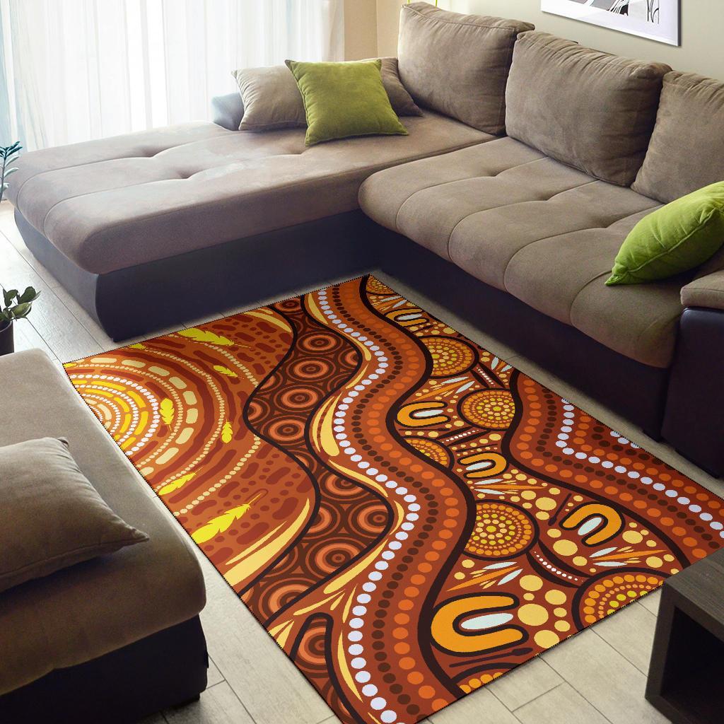 aboriginal-area-rug-landscape-and-the-sun-dot-painting-art