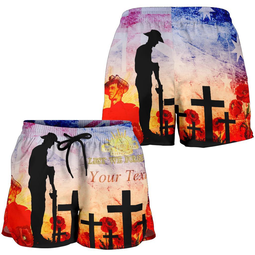 [Custom] Anzac Women's Shorts - Anzac 2020 Lest We Forget The Australian Army - Vibe Hoodie