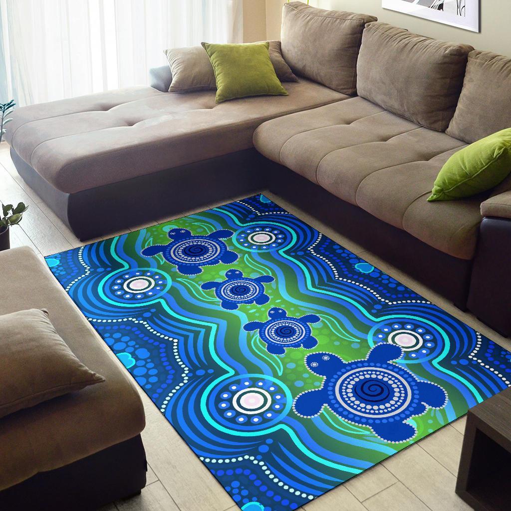 1staustrali-aboriginal-area-rug-aboriginal-turtle-family