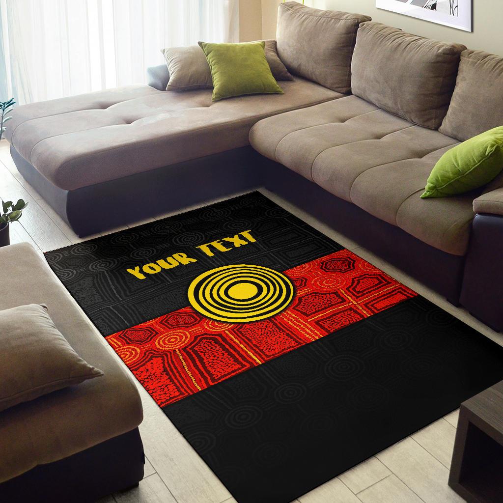 personalised-aboriginal-area-rug-aussie-indigenous-flag