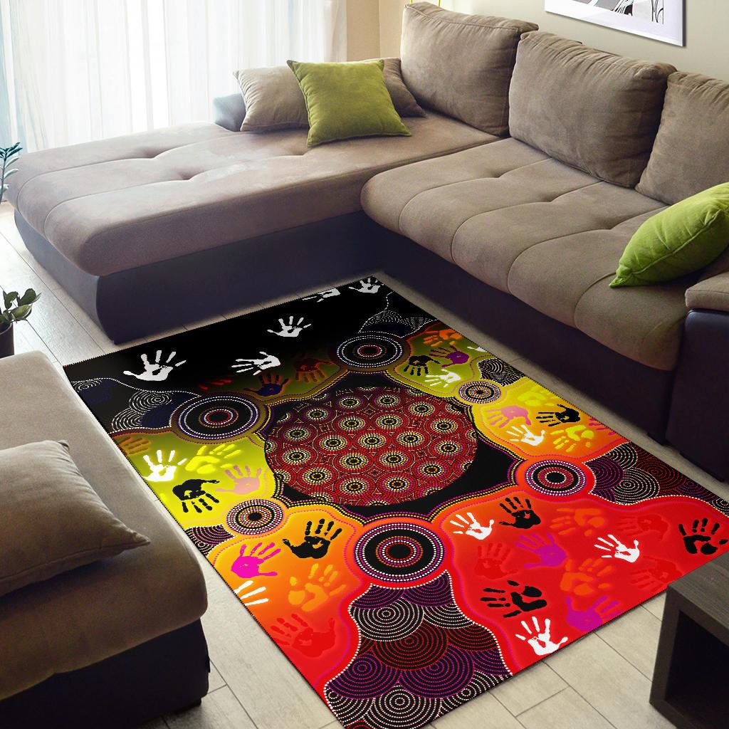 aboriginal-area-rug-indigenous-circle-dot-painting-hand-art