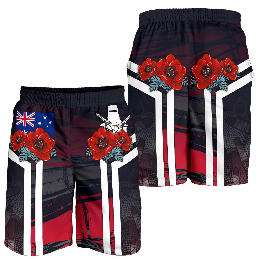 shorts-anzac-day-shorts-poppy-flowerss-dot-painting-men