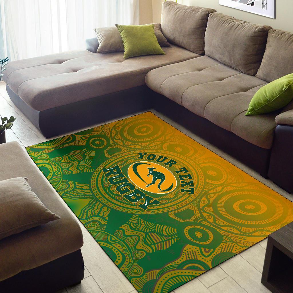 custom-aboriginal-area-rug-australia-rugby-and-coat-of-arms